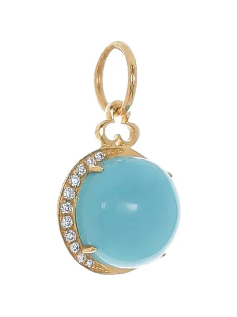 DEVON WOODHILL Moon turquoise and diamond pendant Gold CMCTQD1Y