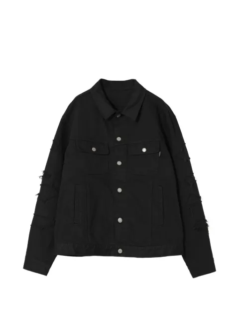 Undercover distressed cotton denim jacket Black UP2D4203