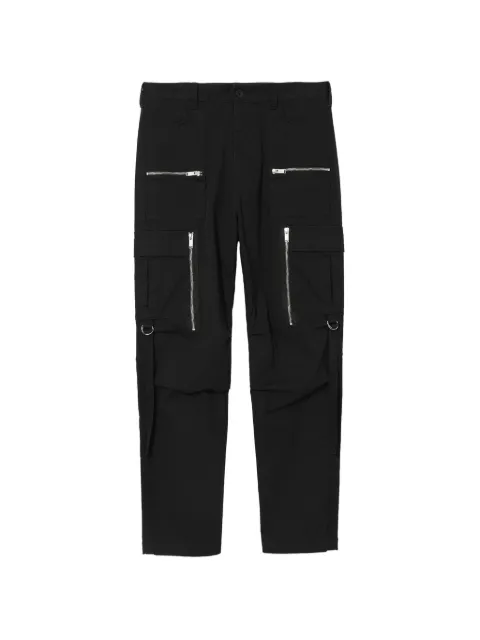 Undercover zip-detail cargo-pocket trousers Black UP2D4503