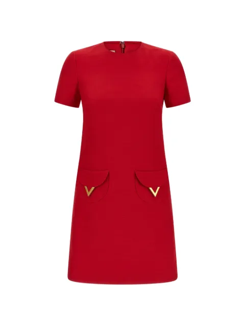 Valentino Garavani logo-detail mini dress Red BVAJD51CF