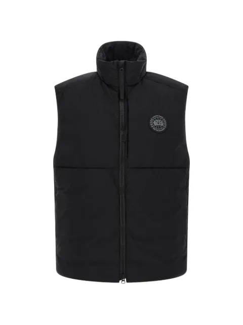 Canada Goose quilted logo-patch gilet Black 4160MB