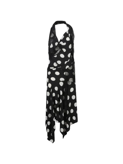 Junya Watanabe lace-detail midi dress Black JQO015