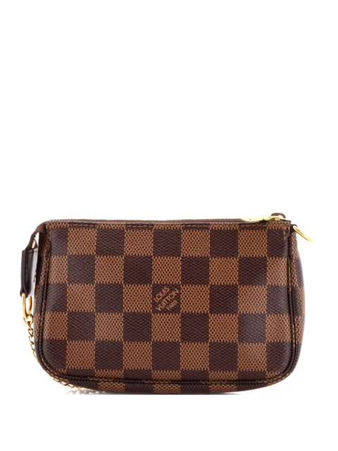 Louis Vuitton Pre-Owned Pochette Accessoires Damier Mini clutch bag Brown A8LUO0ZGX1NPGQAV