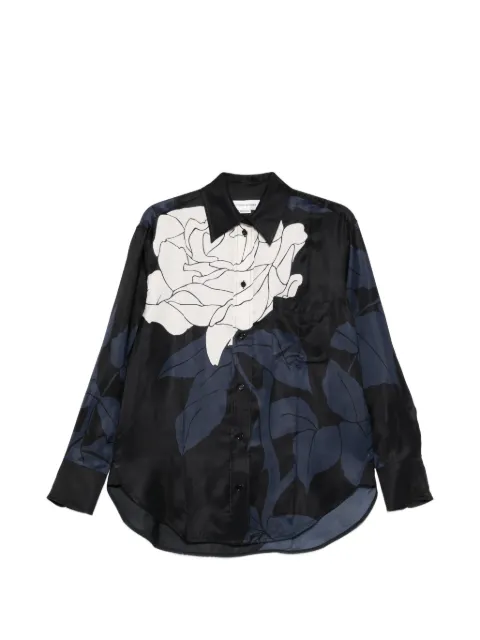 Victoria Beckham floral-print shirt Blue 1224WSH005278R96659665