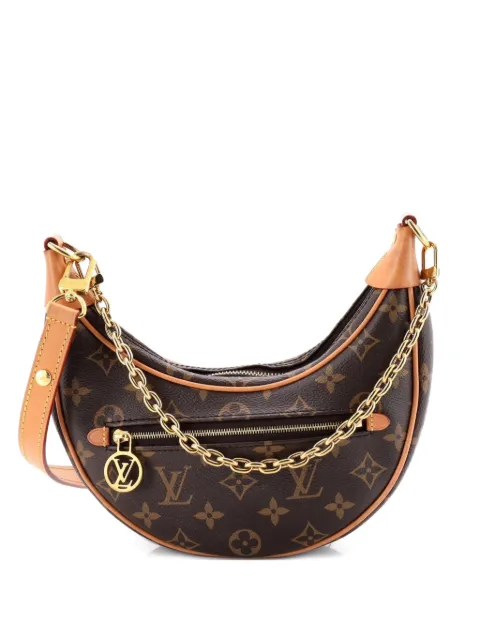 Louis Vuitton Pre-Owned Loop Handbag Monogram Canvas hobo bag Brown 7B28OMAKMJGC07XD