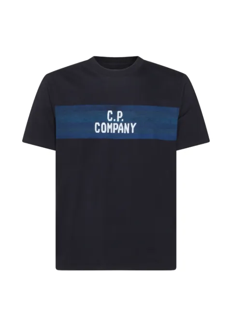 C.P. Company 30/1 jersey short-sleeve striped T-shirt Blue 20CMTS144A110579W888