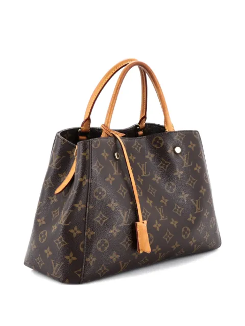 Louis Vuitton Pre-Owned Montaigne Handbag Monogram Canvas MM tote bag Brown X1AEJN5A4AZIHPBA