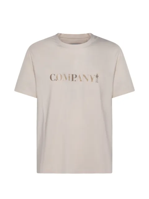 C.P. Company 30/1 jersey short sleeve chest logo T-shirt Neutrals 20CMTS085A005100W114