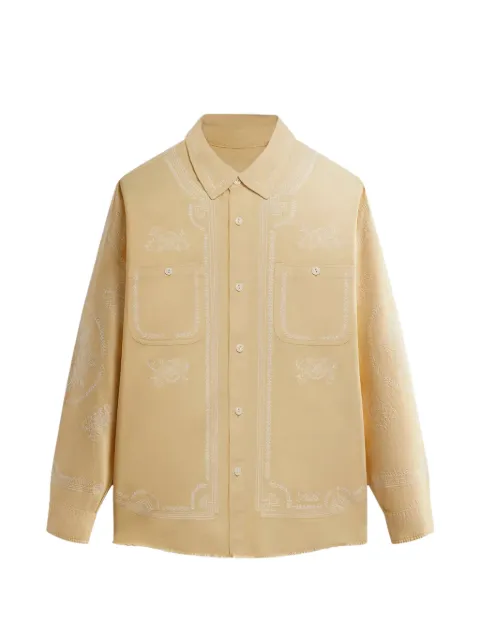 KITH raw hem apollo shirt Neutrals KHM031811795