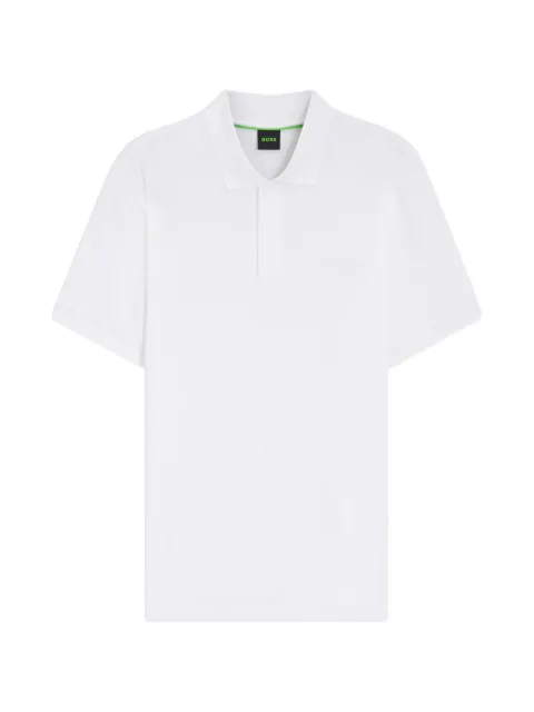 BOSS x Porsche logo-print polo shirt White 50559801