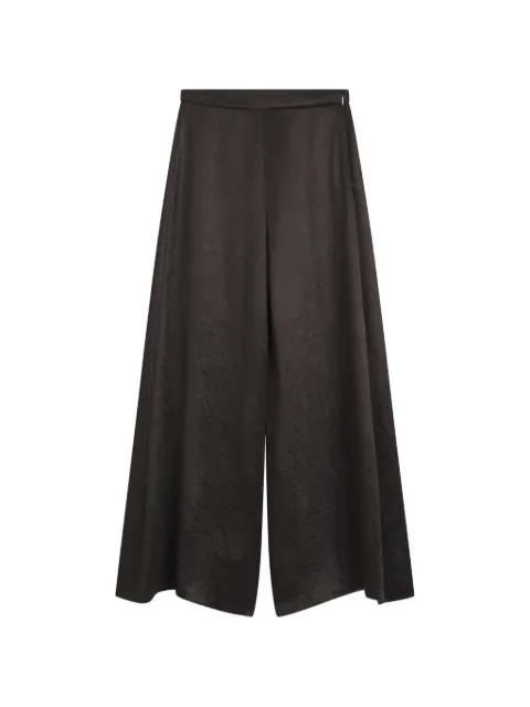 BOSS relaxed-fit trousers in lustrous twill Brown 50558309