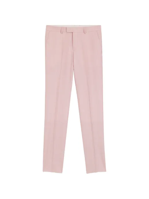 BOSS concealed-fastening tailored trousers Pink 50562605