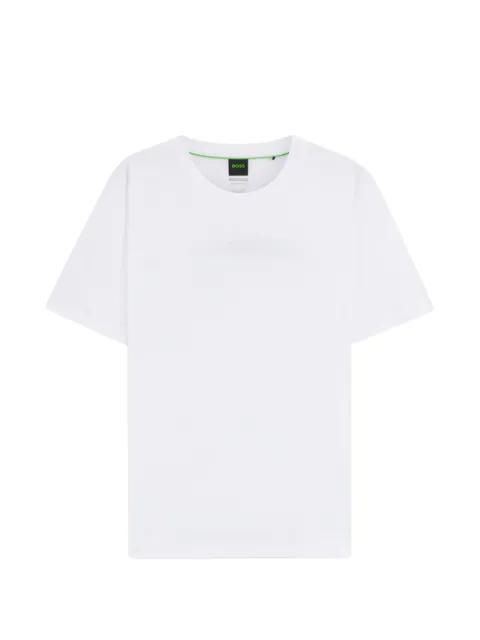 BOSS x BOSS mercerized-cotton T-shirt with rear graphics White 50561856
