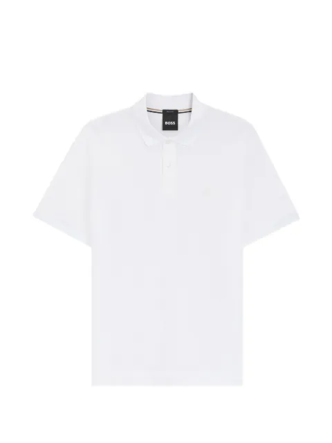 BOSS logo-detail polo shirt White 50555300