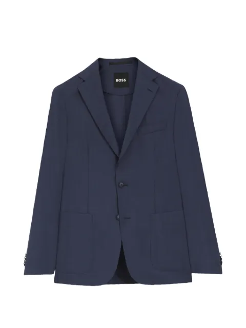 BOSS button-fastening blazer Blue 50561991