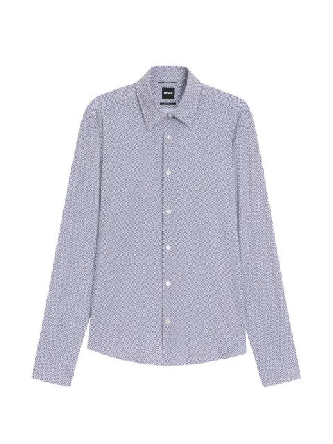 BOSS patterned shirt White 50562148