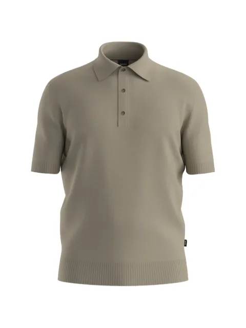 BOSS buttoned polo shirt Neutrals 50560485