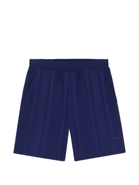 BOSS GREEN HUGO BOSS pleated cotton shorts Blue 50559252