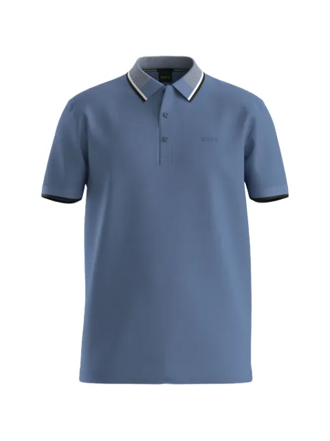 BOSS paddy slim-fit polo shirt in interlock cotton Blue 50562481