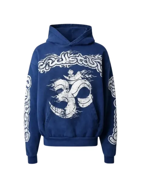 HELLSTAR yoga hooded sweater Blue HSR184