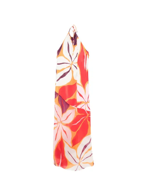 Cala de la Cruz Accasia floral-print maxi dress White 25C259