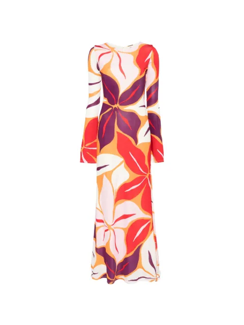 Cala de la Cruz Amay floral maxi dress White 25C260