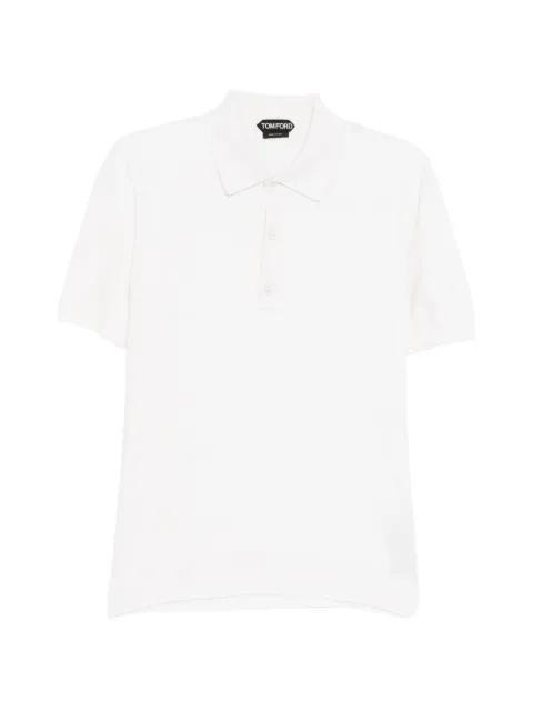 TOM FORD piquet polo shirt Neutrals KPS033YMS142WAB