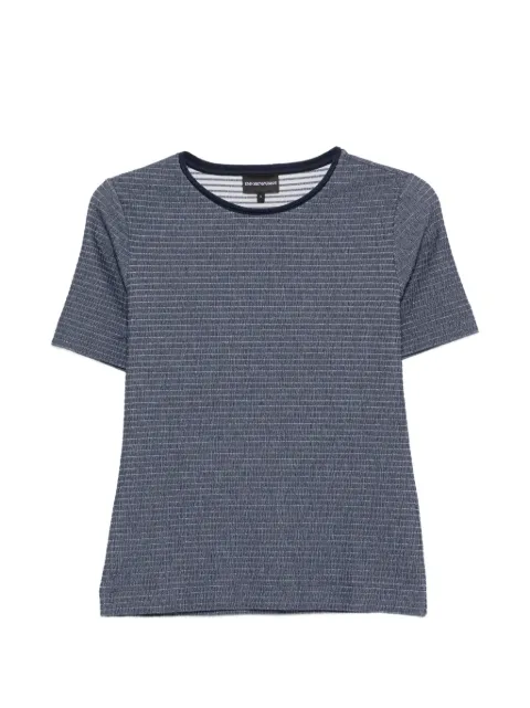 Emporio Armani textured T-shirt Blue EW003535AF21208
