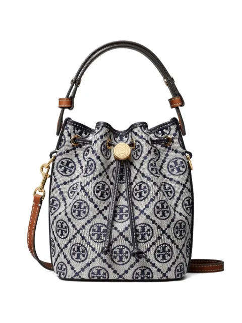 Tory Burch T Monogram mini bucket bag Grey C18137