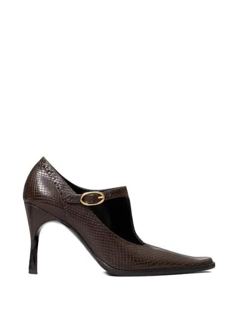 Tory Burch twisted heels monk strap Brown 182240
