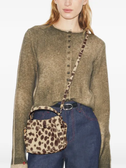 Tory Burch mini Romy suede bucket bag Neutrals 183248