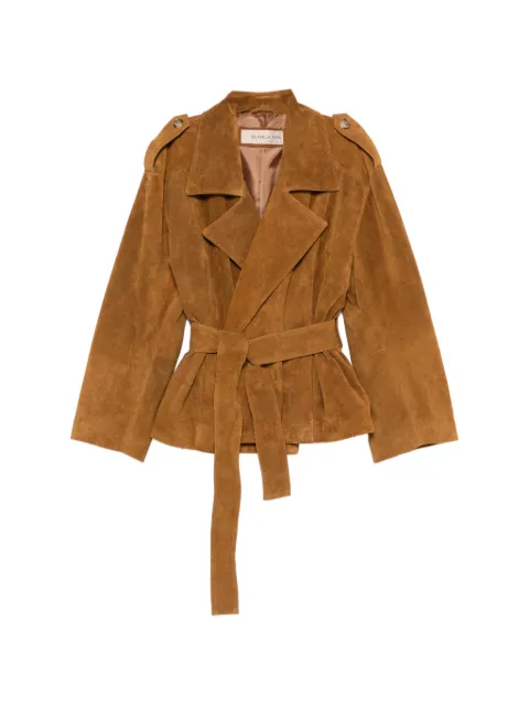 Blanca Vita belted kimono jacket Brown KIMONOCAMOSCIO