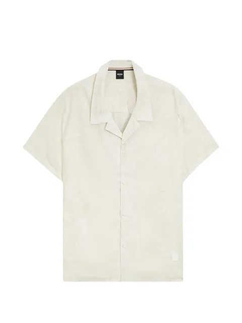BOSS regular-fit shirt with all-over print Neutrals 50535793