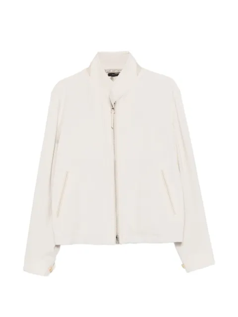 TOM FORD zip collar jacket Neutrals OBG005FMW084