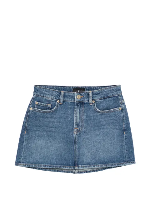 7 For All Mankind Milly pocket denim mini skirt Blue 7UJ70C65