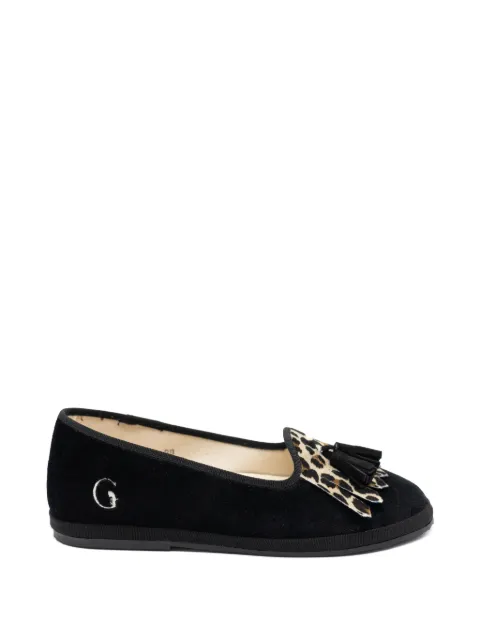 Gondolina Olympia fringe tassel loafers Black GPL06