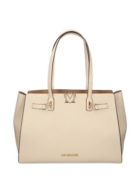 Love Moschino logo-detail tote bag Neutrals JC4124PP1O