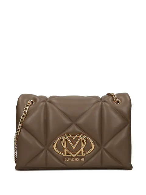 Love Moschino quilted shoulder bag Brown JC4041PP1O