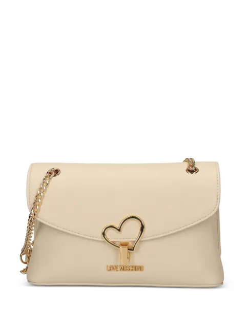 Love Moschino heart-detail shoulder bag Neutrals JC4138PP1O