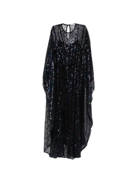 Baruni Habiba sequinned kaftan Black SS2625BK