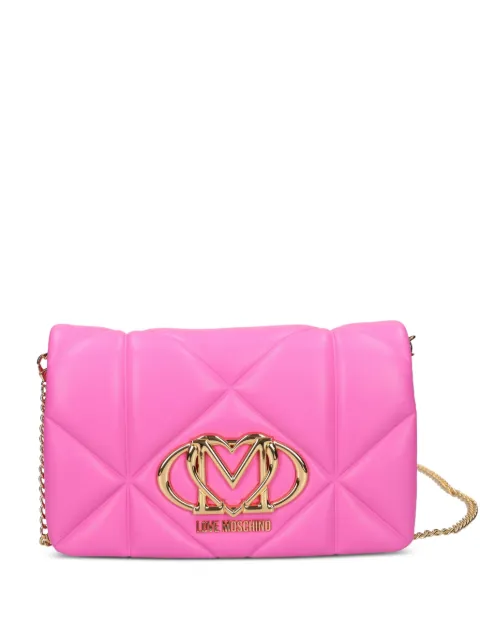 Love Moschino quilted satchel bag Pink JC4043PP1O
