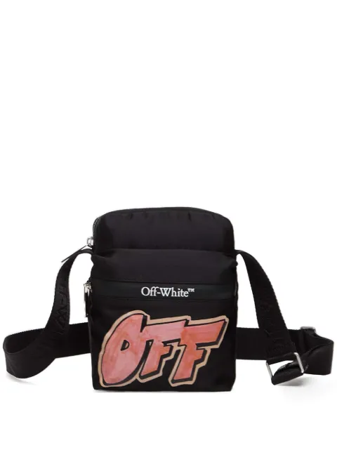 Off-White logo-detail cross-body bag Black OMNQ082F25FAB0011084
