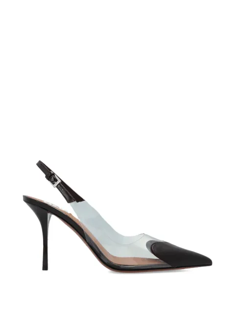 Alaïa Le Coeur heart-motif slingback pumps Black AA3E083CK150413