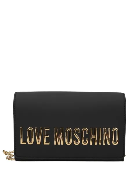 Love Moschino logo-lettering cross body bag Black JC4103PP1O