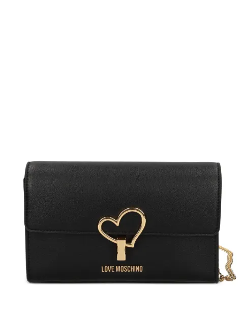 Love Moschino heart-detail cross body bag Black JC4327PP1O