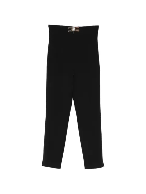 Elisabetta Franchi logo-detail tailored trousers Black PA16361E2