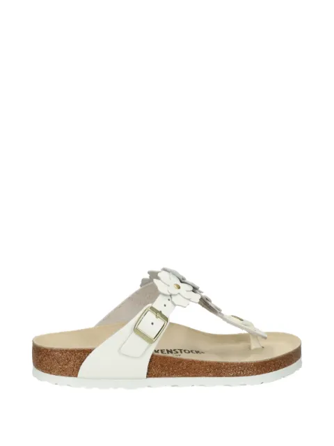 Birkenstock Gizeh flower-appliqué sandals White 1026686
