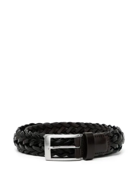 Canali braided leather belt Black KA0051650C510