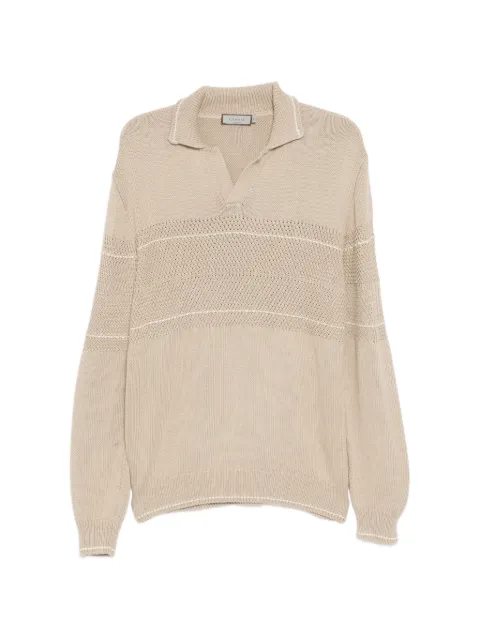 Canali jacquard sweater Neutrals MK02470C1189710