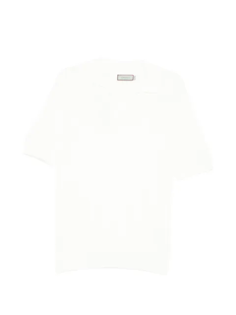 Canali textured top White MK02463C1178002